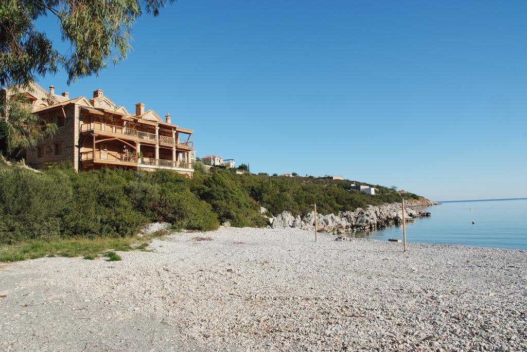 Secret Arcadia Bay - Maisonette Breathtaking Sea & Mountain View-Just On The Beach Agios Andreas  Buitenkant foto
